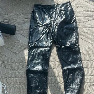 Abercrombie & Fitch Glossy Black Pants